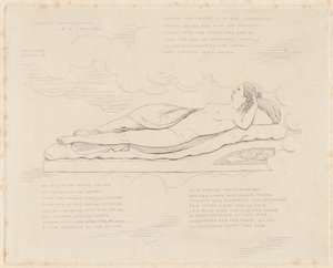 Boceto de la estatua de un soñador de John Bell