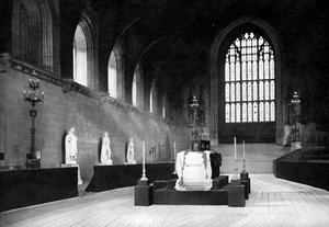 El velatorio de William Gladstone, Westminster Hall, Londres, 1898 c. 1905 de John Benjamin Stone