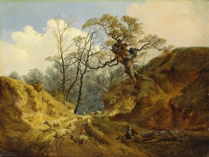 Crown Point, Whitlingham, cerca de Norwich de John Berney Ladbrooke