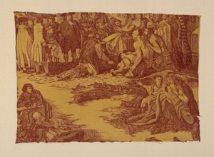 Fragmento titulado "Tratado de William Penn con los indios" de John Boydell