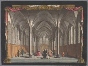 Vista del interior de la Iglesia del Temple, Londres