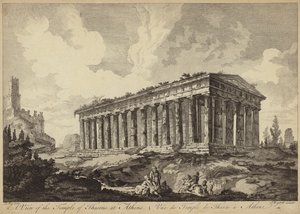 Vista del Templo de Teseo, Atenas, Grecia de John Boydell