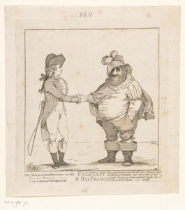 Fox y el Príncipe de Gales, 1783 Falstaff y su príncipe (título sobre el objeto) de John Boyne