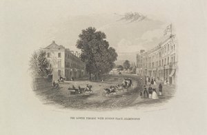 The Lower Parade con Euston Place, Leamington de John Brandard