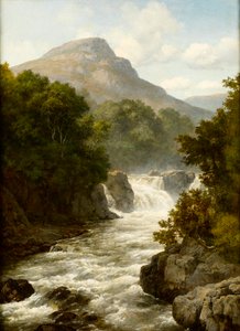 Cascadas en las tierras altas, Escocia de John Brandon Smith