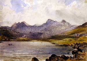 Cerca de Llyn Crafrant, Gales de John Brett