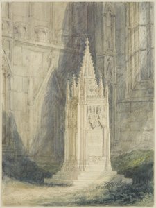 Diseño para el Cenotafio de Chatterton en la Iglesia de St Mary Redcliffe