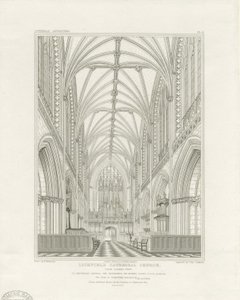 Interior de la Catedral de Lichfield - Coro de John Britton