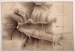 Croquis de las obras erigidas por los franceses en Richmond Hill Granada