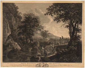 Felipe Bautizando al Eunuco, 1772 de John Browne