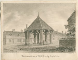 Abbots Bromley - Casa del Mercado y Stocks de John Buckler