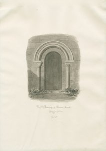 Iglesia de Alrewas - Puerta Norte de John Buckler