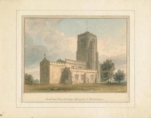 Bedfordshire - Iglesia Cockayne Hatley, 1817 de John Buckler