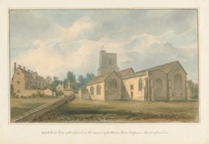 Buckinghamshire - Iglesia de Chenies y Restos de la Casa Solariega de John Buckler