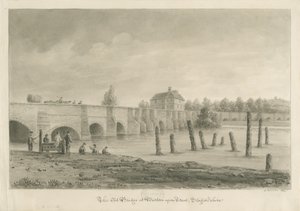 Burton-upon-Trent - Puente y ciudad de John Buckler