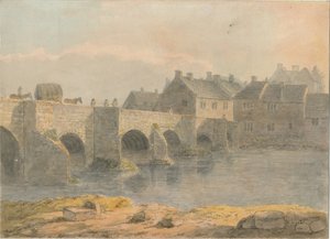 Burton-upon-Trent - Puente y ciudad de John Buckler