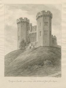 Iglesia del Castillo - Castillo de Stafford: dibujo en sepia