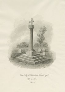 Cruz en el cementerio de la Iglesia de Pattingham de John Buckler