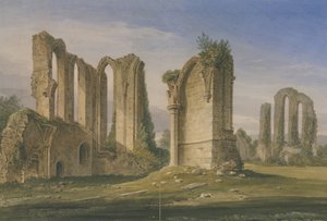 Croxden Abbey: acuarela