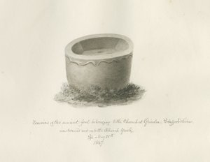 Pila en la Iglesia de Grindon, 25 de mayo de 1847 de John Buckler