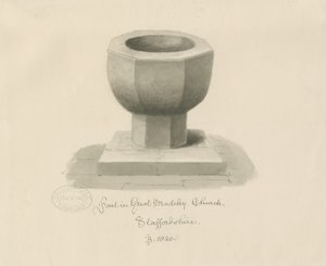 Pila Bautismal en la Iglesia de Madeley