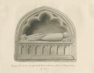 Iglesia de Hanbury - Efigie (detalle) de John Buckler