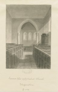 Interior de la Iglesia de Coppenhall de John Buckler
