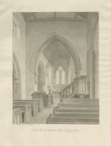 Interior de la Iglesia de Standon de John Buckler