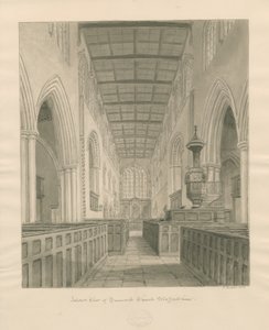 Interior de la Iglesia de Tamworth de John Buckler
