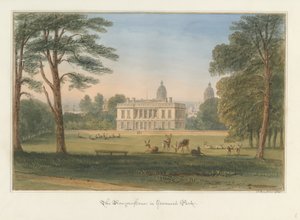 Kent - Greenwich Park - La Casa del Guardabosques de John Buckler