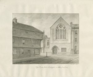 Lichfield - Ayuntamiento: dibujo en sepia de John Buckler