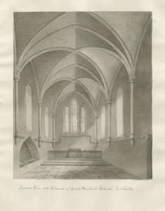 Interior de la Iglesia de St. Michael, Lichfield de John Buckler