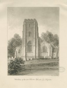 Lichfield - Iglesia de San Chad de John Buckler