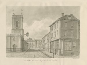 Lichfield - Iglesia de Santa María, 1833 de John Buckler