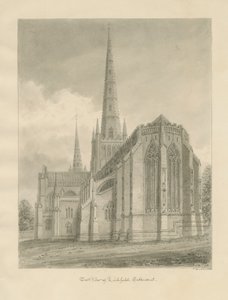 Catedral de Lichfield - Vista Este de John Buckler
