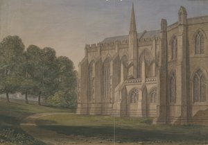 Catedral de Lichfield - Vista Norte Noroeste de John Buckler