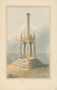Lincolnshire - Cruz de Holbeach, [1824] de John Buckler