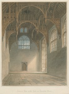 Middlesex - Hampton Court - Interior del Salón de John Buckler