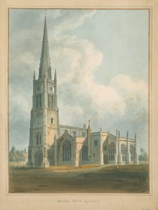 Oxfordshire - Iglesia de Bloxham de John Buckler