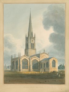 Oxfordshire - Iglesia de Bloxham de John Buckler