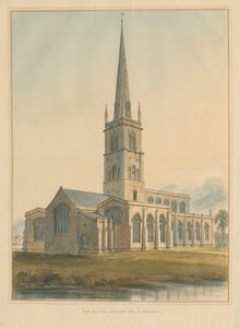 Oxfordshire - Iglesia de Burford, 1802 de John Buckler