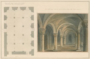 Oxfordshire - Oxford - Cripta de la Iglesia de San Pedro en el Este de John Buckler