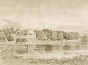 Patshull House: dibujo a tinta sepia, 26 de agosto de 1820
