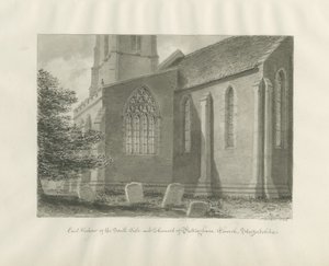 Iglesia de Pattingham - Ventana Este: dibujo en sepia, 1846