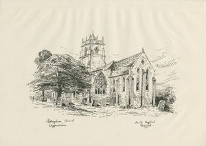 Iglesia de Pattingham (zincografía) de John Buckler