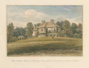 Somerset - Wrington - Cabaña de Barley Wood, 1828 de John Buckler