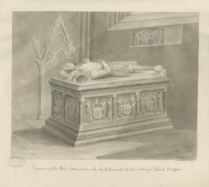 Stafford - Monumento Aston en la Iglesia de Santa María de John Buckler
