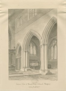 Stafford - Interior de la Iglesia de St. Mary de John Buckler