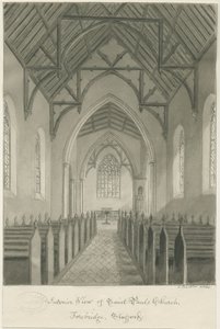 Stafford - Interior de la Iglesia de San Pablo, Forebridge de John Buckler