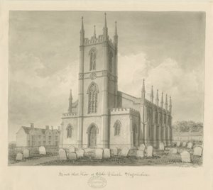 Iglesia de Stoke-upon-Trent [Nueva]: dibujo en sepia